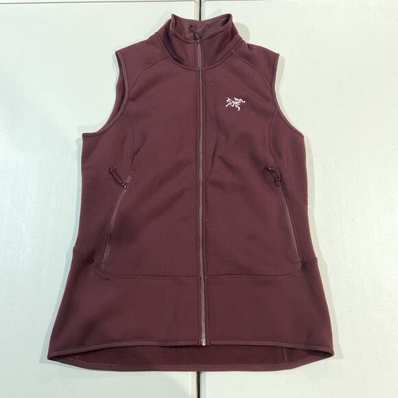 Arc'teryx Jackets & Blazers - Arcteryx Kyanite Womens Wine Fleece Full Zip Vest L Activewear Outdoor Layering
